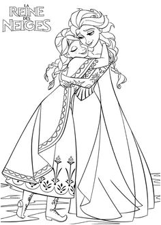 Elsa Et Anna Coloriage Les 10 Meilleures Images De Coloriages