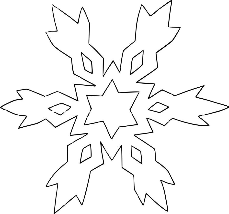 Flocon De Neige Coloriage Flocon De Neige  Imprimer – Teenzstore