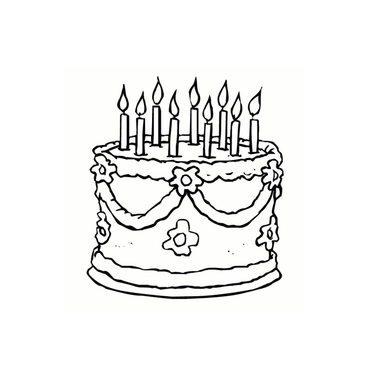 Gateau Anniversaire Coloriage Imprimer Coloriage Gateau D Anniversaire à Imprimer