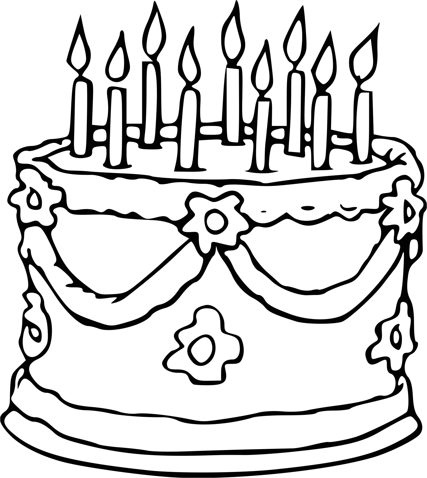 Gateau Anniversaire Coloriage Imprimer Gateau D Anniversaire Coloriage