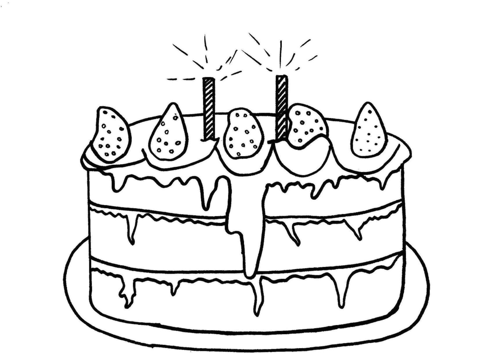 Gateau Anniversaire Coloriage Imprimer Imprimer Coloriage Gateau – Arts Culinaires Magiques 7731