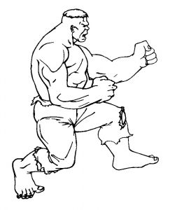 Hulk Coloriage A Imprimer Coloriage A Imprimer Hulk De Profil Gratuit Et Colorier