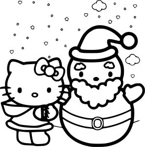 Image Hello Kitty Coloriage 15 Coloriage Hello Kitty Noel