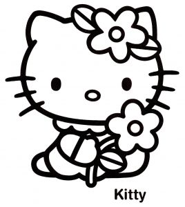 Image Hello Kitty Coloriage Coloriage Gratuit Hello Kitty