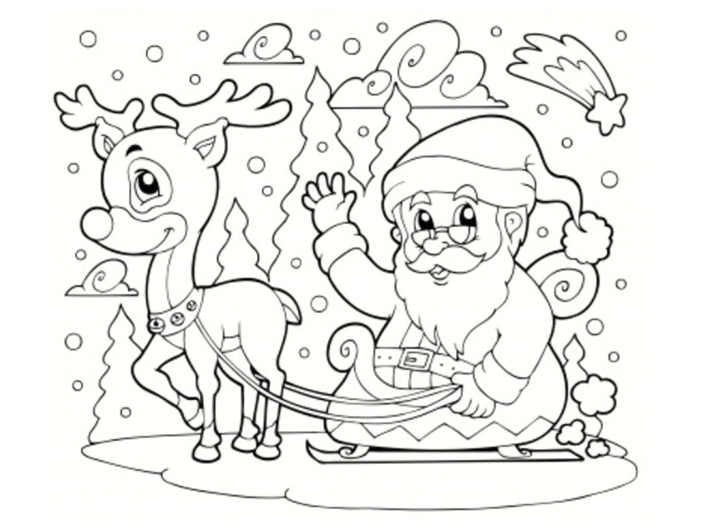 Imprimer Coloriage De Pere Noel Colorier Un Pere Noel