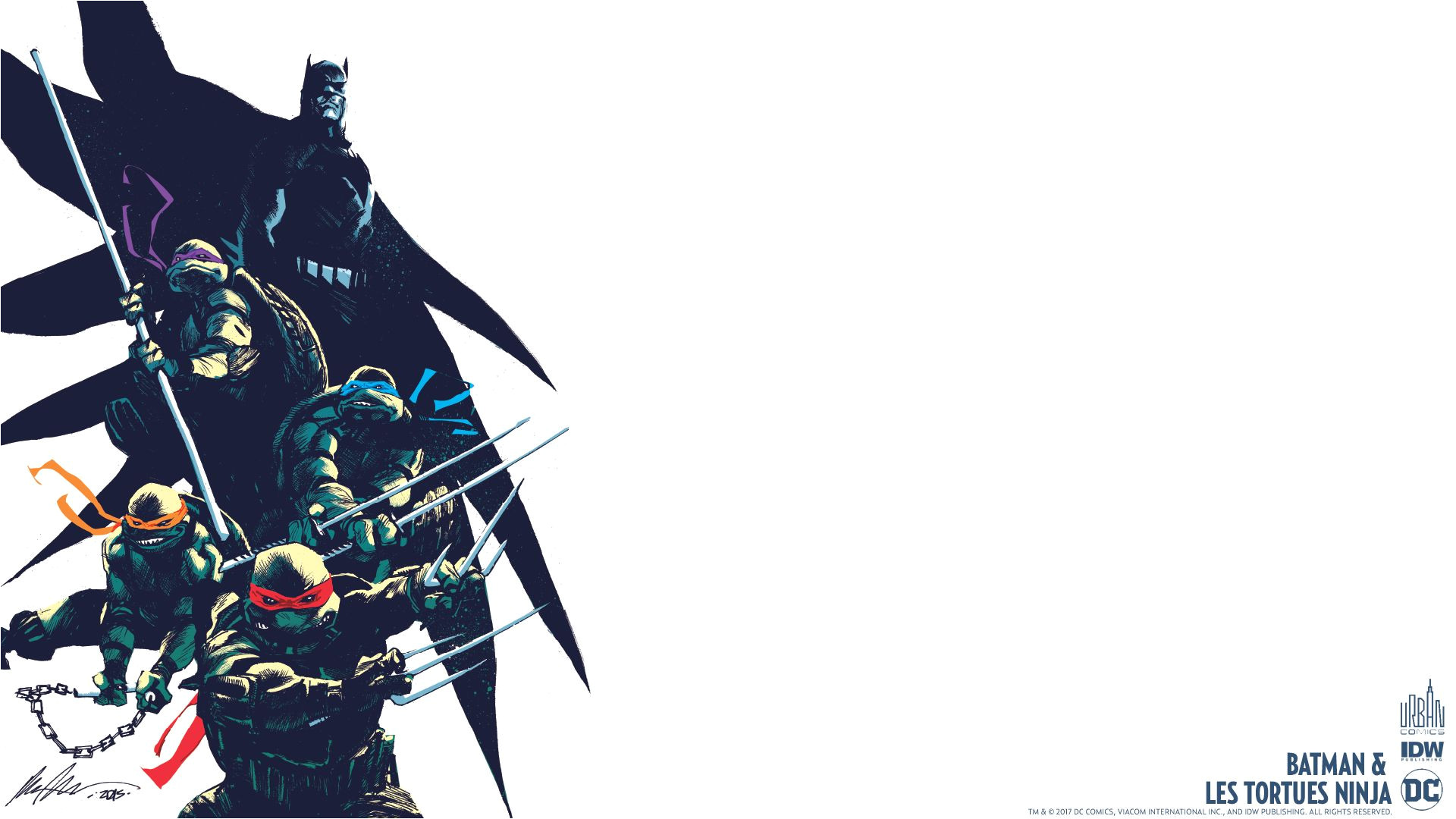 Imprimer Coloriage tortue Ninja Wallpapers Batman & Les tortues Ninjaurban Ics
