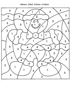 Jeux Coloriage Avec Chiffres Dessin à Colorier Avec Numéro