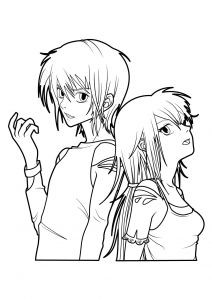 Jeux De Coloriage De Manga Nos Jeux De Coloriage Fille Manga à Imprimer Gratuit