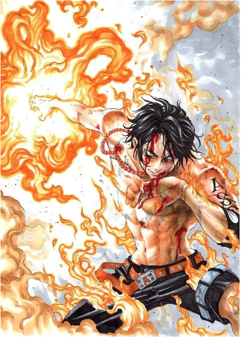 Jeux De Coloriage De One Piece Ace E Piece