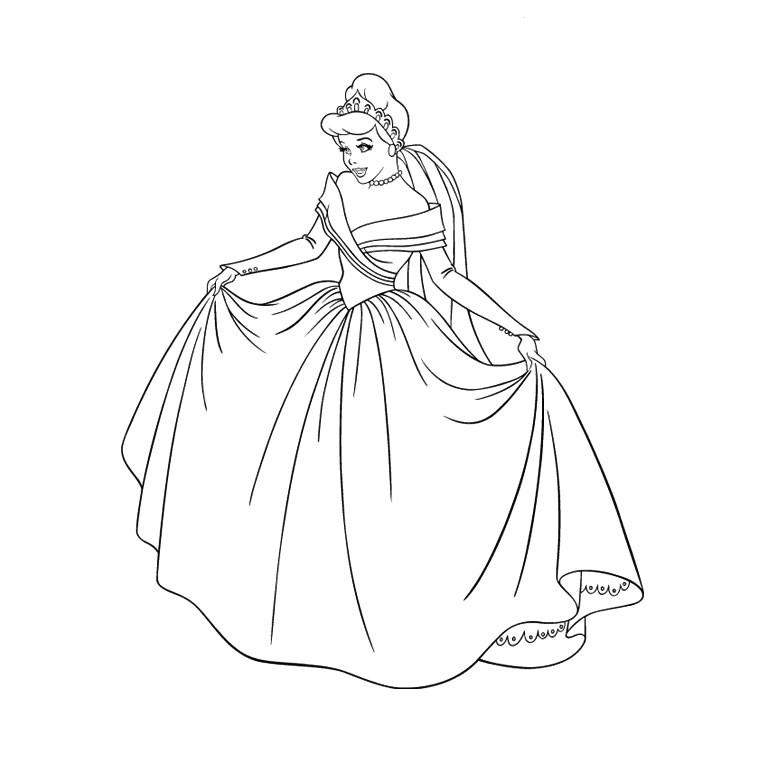 Jeux De Coloriage De Princesse Cendrillon Coloriage Princesse Cendrillon Les Beaux Dessins De
