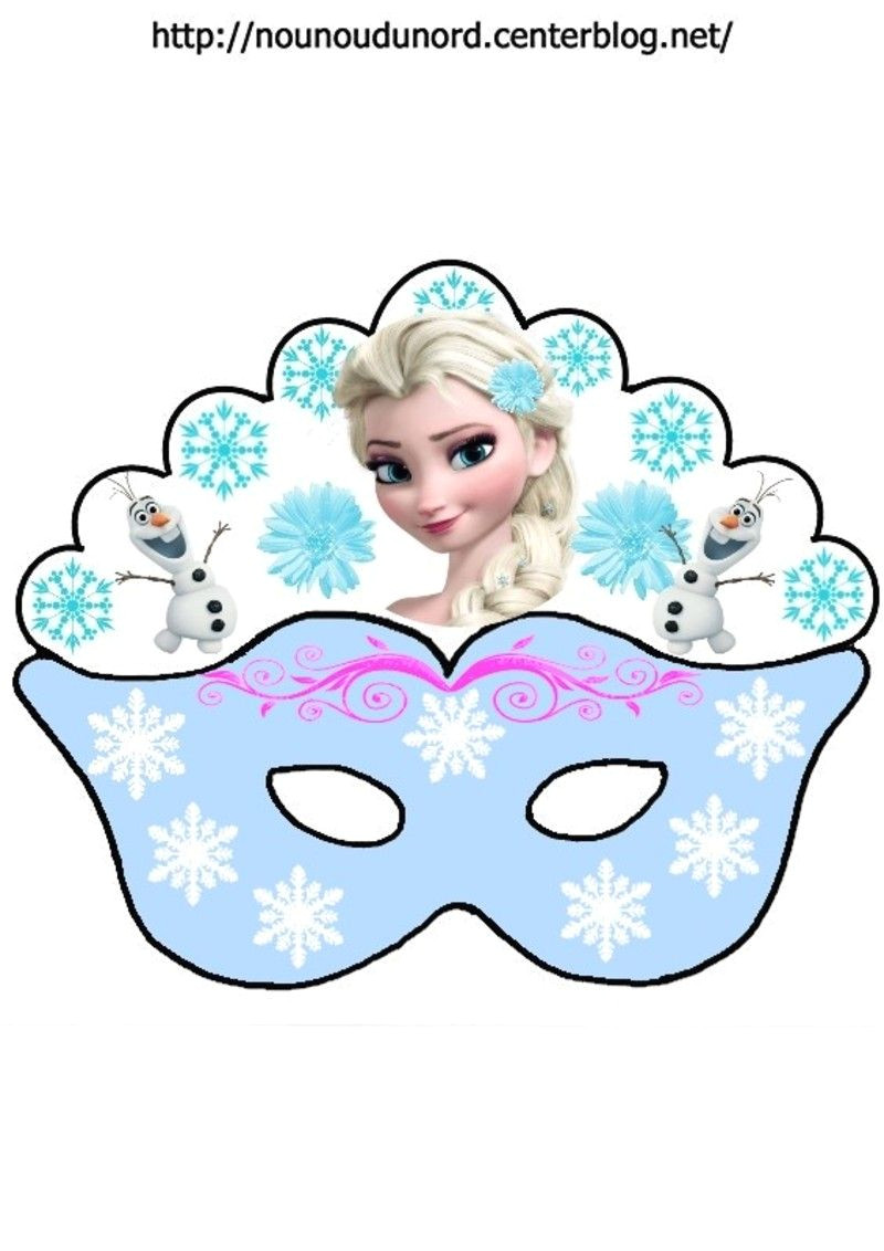 Jeux De Coloriage De Reine Des Neiges Masque Reine Des Neiges Elsa Olaf