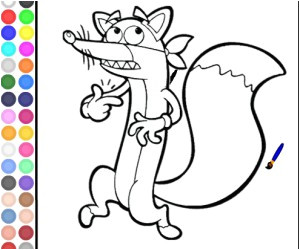 Jeux De Coloriage Fr Jeu Coloriage Chiper Le Renard Gratuit