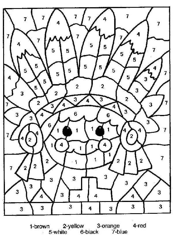 Jeux De Coloriage Numero Activités Imprimables Couleur Les Zones Indiquées 13