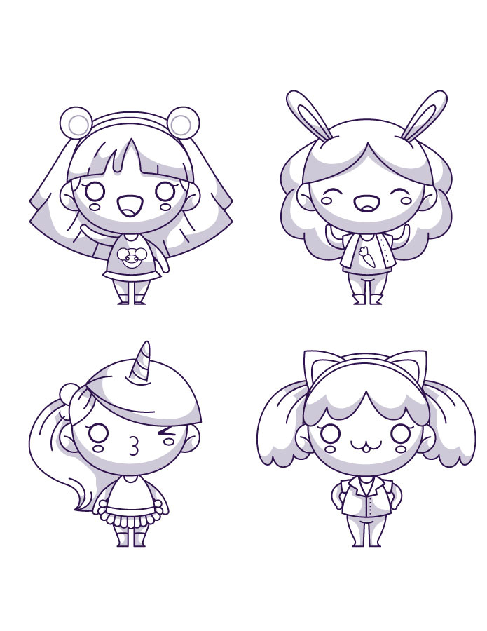 Jewelpet Coloriage A Imprimer Coloriage   Imprimer Manga Pour Fille