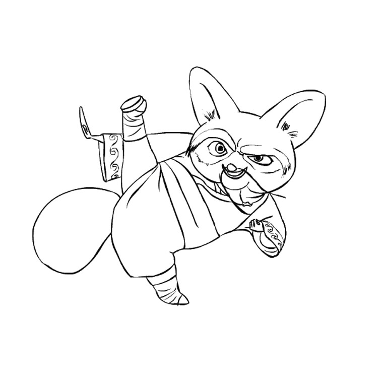 Kung Fu Panda Coloriage Coloriage Kung Fu Panda Shifu A Imprimer Gratuit Clip Art