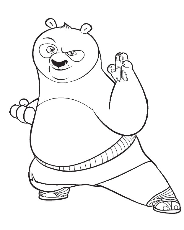 Kung Fu Panda Coloriage Coloriage Kung Fu Panda Shifu A Imprimer Gratuit Clip Art