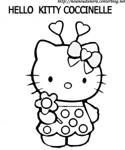 Le Coloriage De Hello Kitty Coloriage Hello Kitty A Imprimer