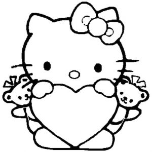 Le Coloriage De Hello Kitty Coloriage204 Coloriage Gratuit Hello Kitty