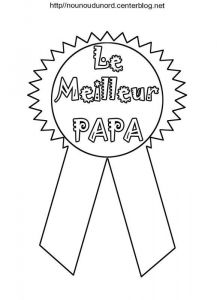 Le Meilleur Du Coloriage Medaille Meilleur Papa A Colorier