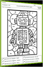 Leçon De Coloriage Poésie Les Pronoms Personnels Sujets