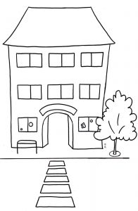 Leçon De Coloriage Poésie Ment Dessiner Une école