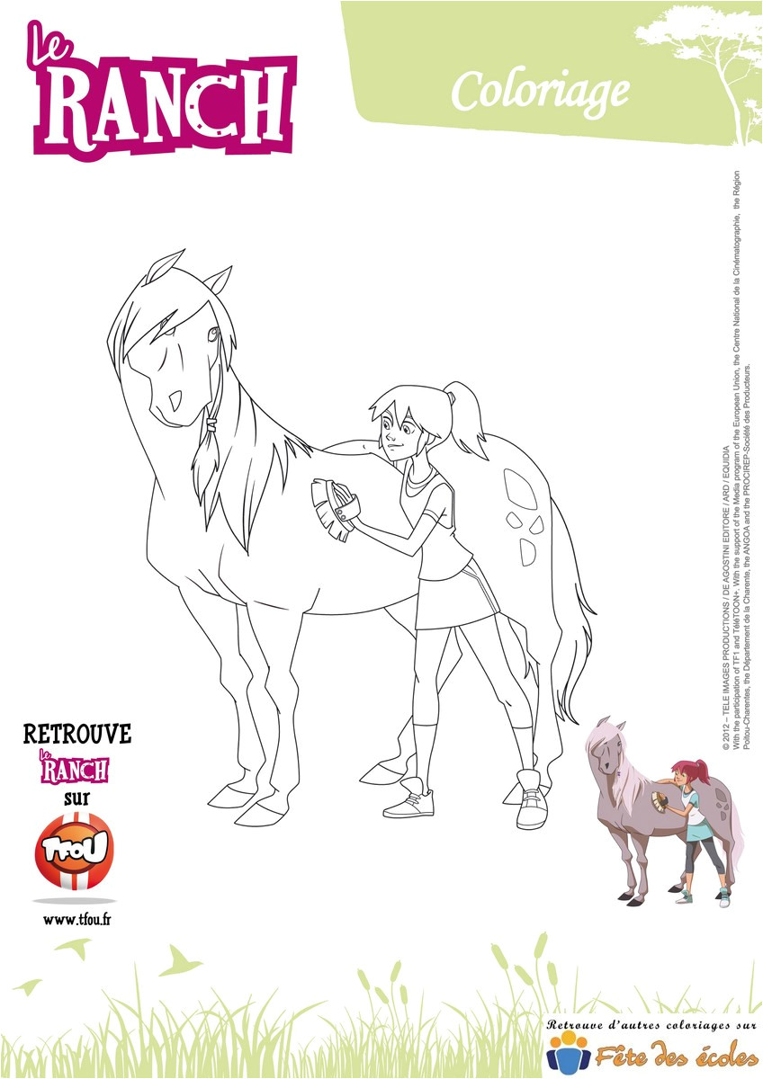 Les Coloriages De Josephine Anaïs Le Ranch Brosse Josephine