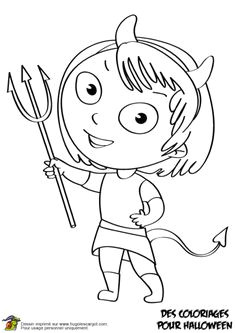Les Petit Diable Coloriage Les 49 Meilleures Images De Coloriage Halloween