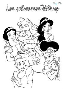 Les Princesse De Disney Coloriage Coloriage Les Princesses Disney Momes