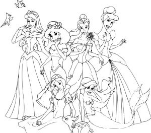 Les Princesse De Disney Coloriage New Princesse Disney Coloriage