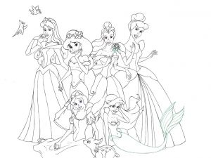 Les Princesse Disney Coloriage Coloriage204 Coloriage Princesses Disney à Imprimer