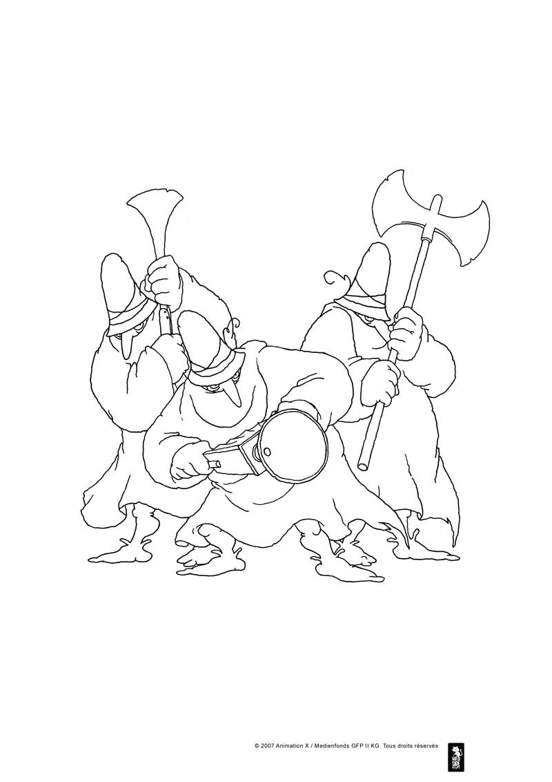 Les Trois Brigands Coloriage Coloriages Coloriage Des 3 Brigands Grigou Rapiat Et