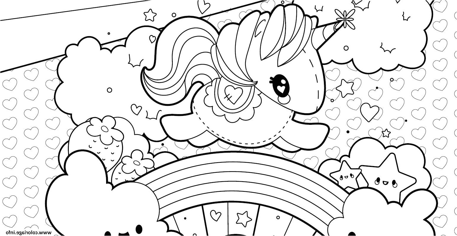Licorne Arc En Ciel Coloriage Coloriage Chibi Licorne