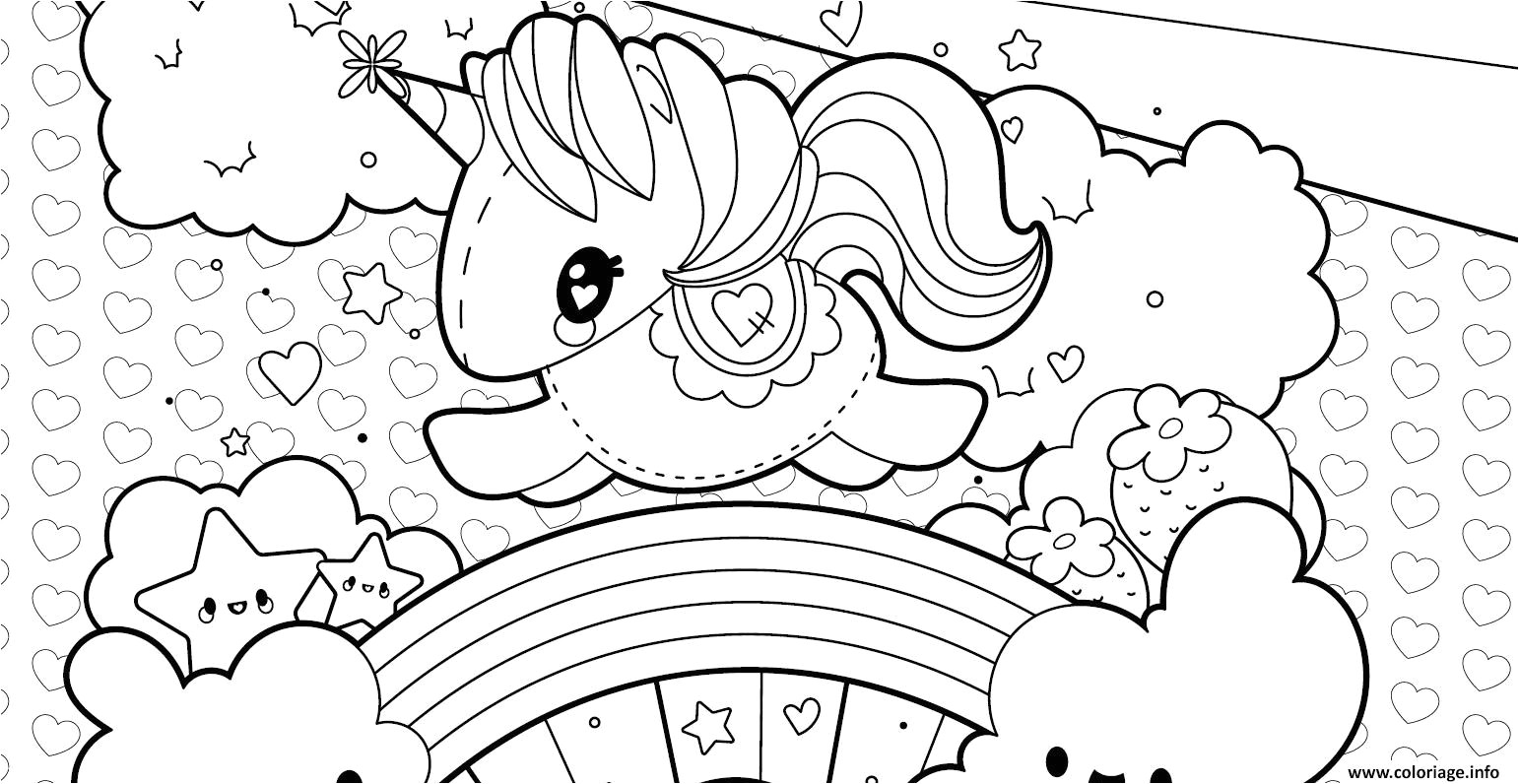 Licorne Arc En Ciel Coloriage Coloriage Licorne Telematik Institut