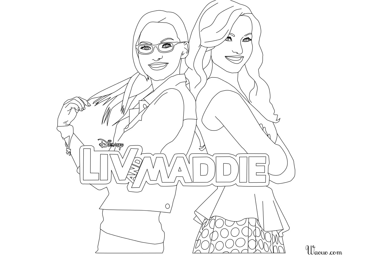 Liv Et Maddie Coloriage Coloriage Liv Et Mad à Imprimer Sur Coloriages Fo