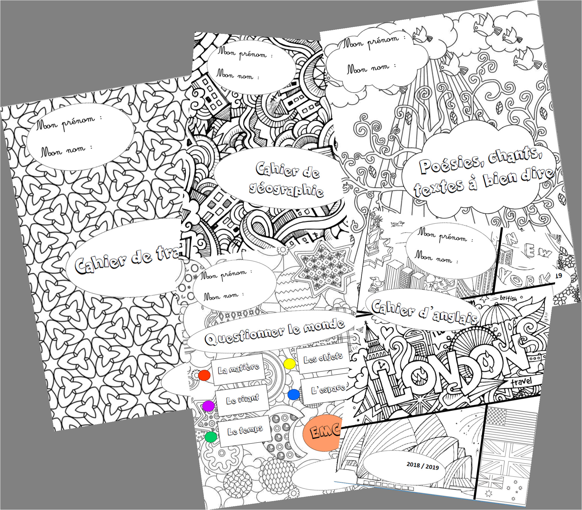 Livre De Coloriage A Telecharger Présentation Des Cahiers