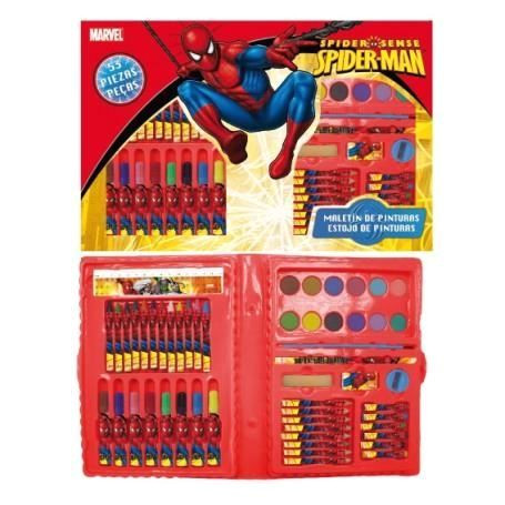 Malette De Coloriage Spiderman Coloriage Spiderman Malette 53 Pièces Dessi… Achat