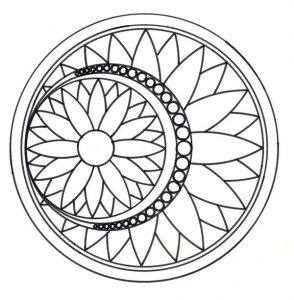Modele De Coloriage Mandala Mandalas Rosace Modèle N°3 Sg Patterns