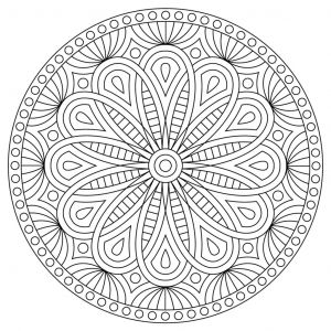 Modele De Coloriage Mandala Wooden Stamp Mandalas 10 X 10 Cm Big Model X1 Artemio