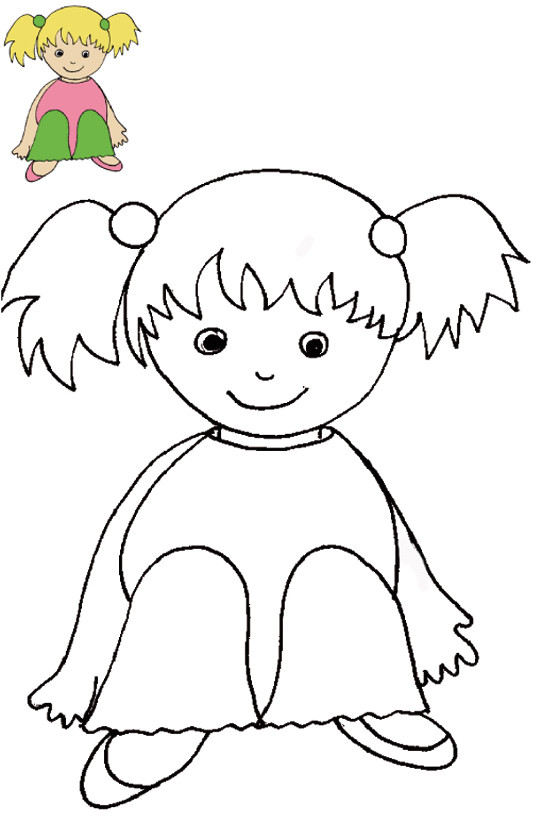 Modele De Coloriage Pour Fille Coloreaza Dupa Model