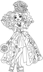 Monster High Coloriage Noel Free Printable Ever after High Coloring Pages Madeline