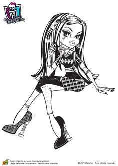 Monster High Frankie Coloriage 22 NejlepÅ¡­ch ObrázkÅ¯ Z NástÄnky Monster High Frankie Stein