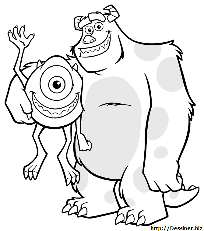 Monstre Et Compagnie Coloriage A Imprimer Monstres Et Cie 9 S D Animation – Coloriages à Imprimer