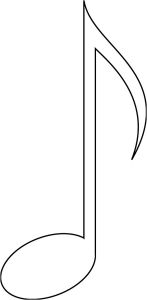 Note De Musique Coloriage Une Croche Fëte De La Musique