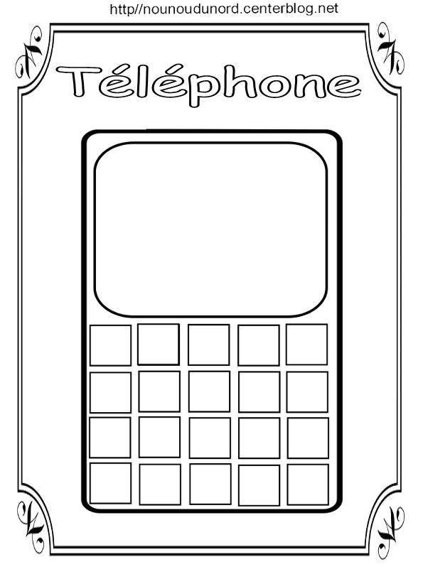 Nounou Du nord Coloriage Noel Coloriage Telephone