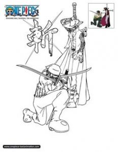One Piece Zorro Coloriage 20 Best Line Drawing Images In 2019