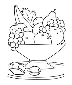 Panier De Fruits Coloriage Coloriages De Fruits Et Légumes Patterns