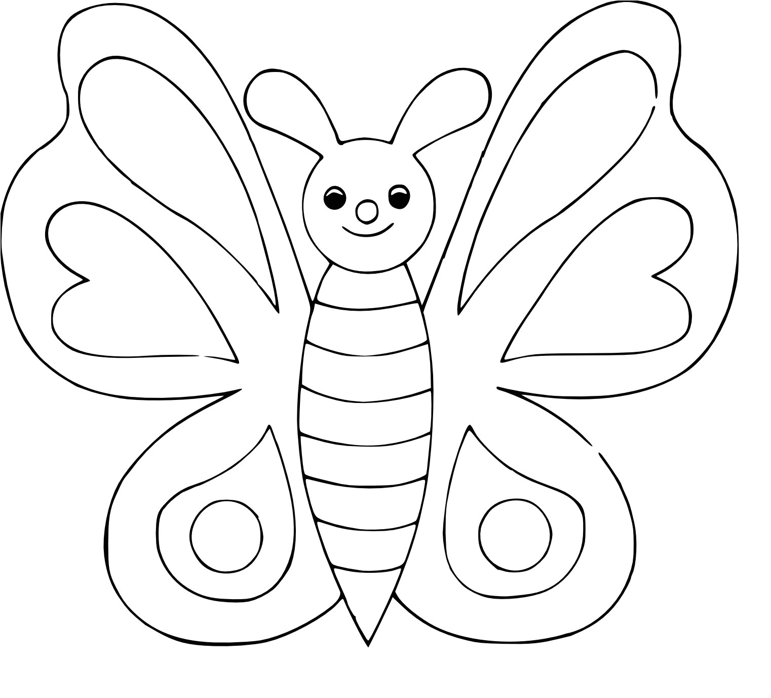 Papillon Coloriage à Imprimer Coloriage Papillon Simple à Imprimer