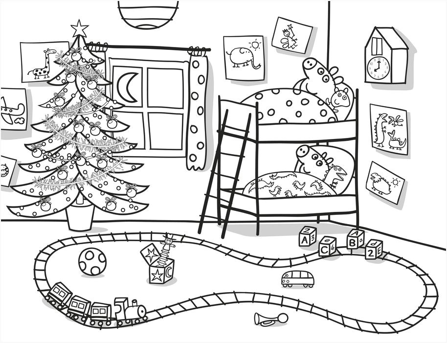 Peppa Pig Coloriage Noel Coloriage Peppa Pig   Colorier Dessin   Imprimer