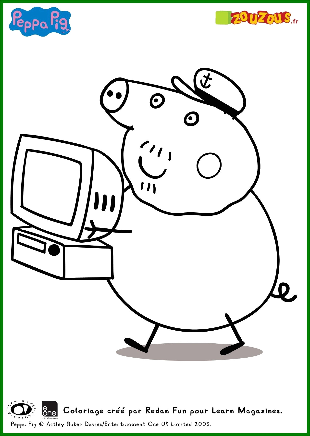 Peppa Pig Coloriage Noel Coloriage Tlphone Filename Coloring Page Free Printable