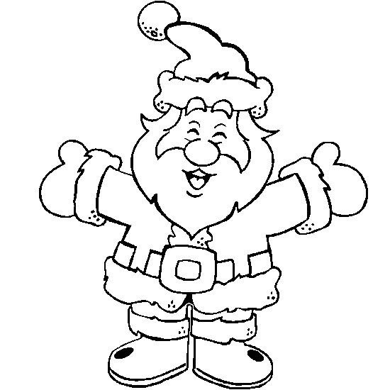 Pere Noel Coloriage En Ligne Coloriage D Un Père Noël Rigolo Coloriages De Noël à